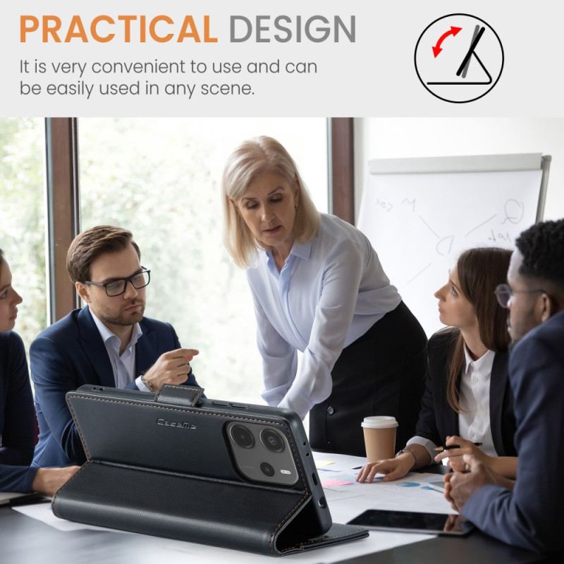 Bőrtok Xiaomi Redmi Note 14 4g Rfid Blokkoló Technológia