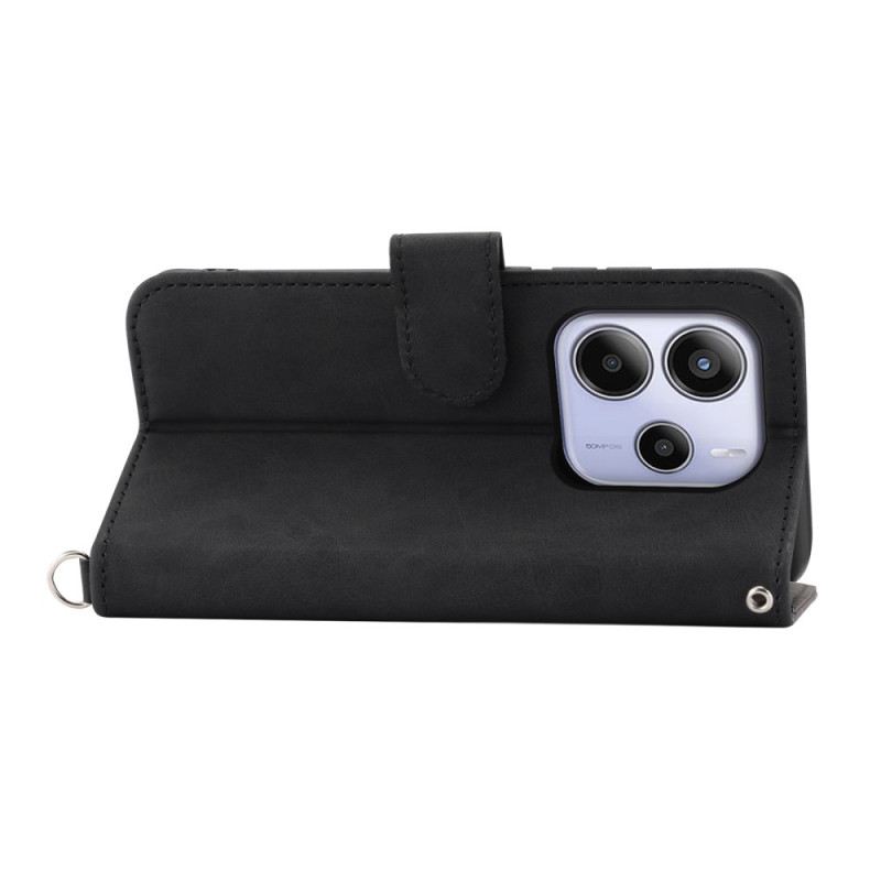 Bőrtok Xiaomi Redmi Note 14 4g Virágmintás És Pántos