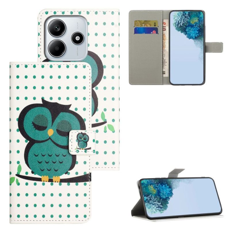 Fliptok Xiaomi Redmi Note 14 4g Alvó Bagoly