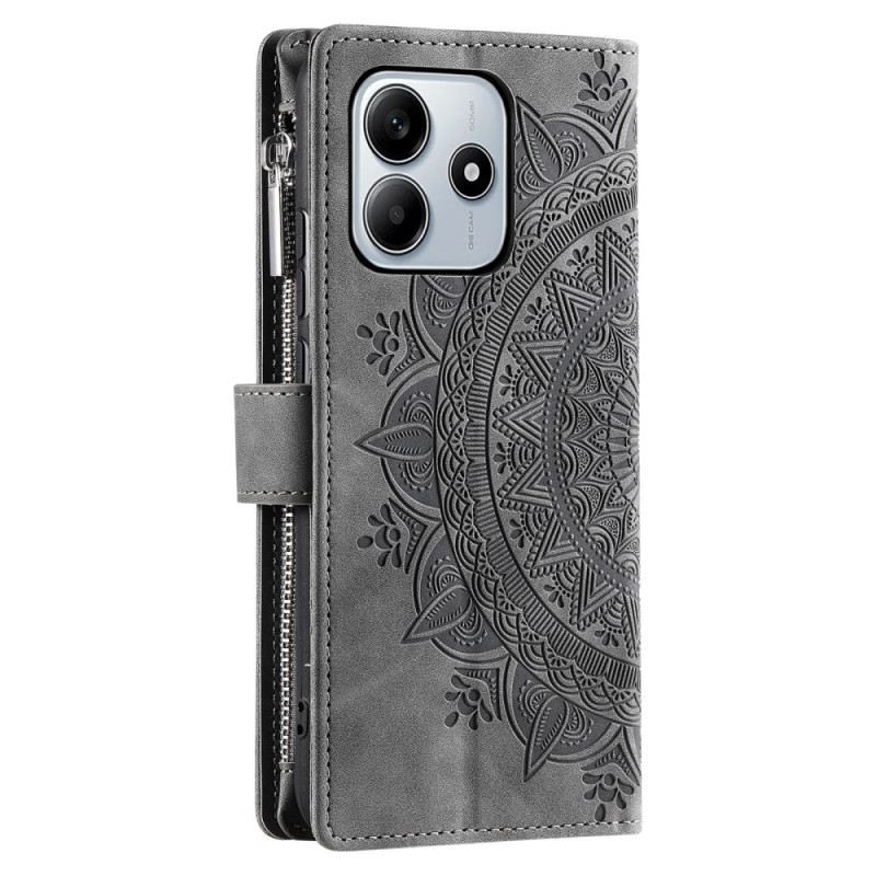 Fliptok Xiaomi Redmi Note 14 4g Mandala Velúr Hatású Pénztárca
