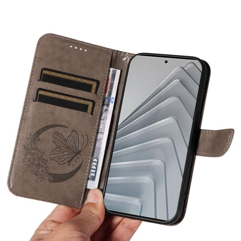 Fliptok Xiaomi Redmi Note 14 4g Pillangómintás