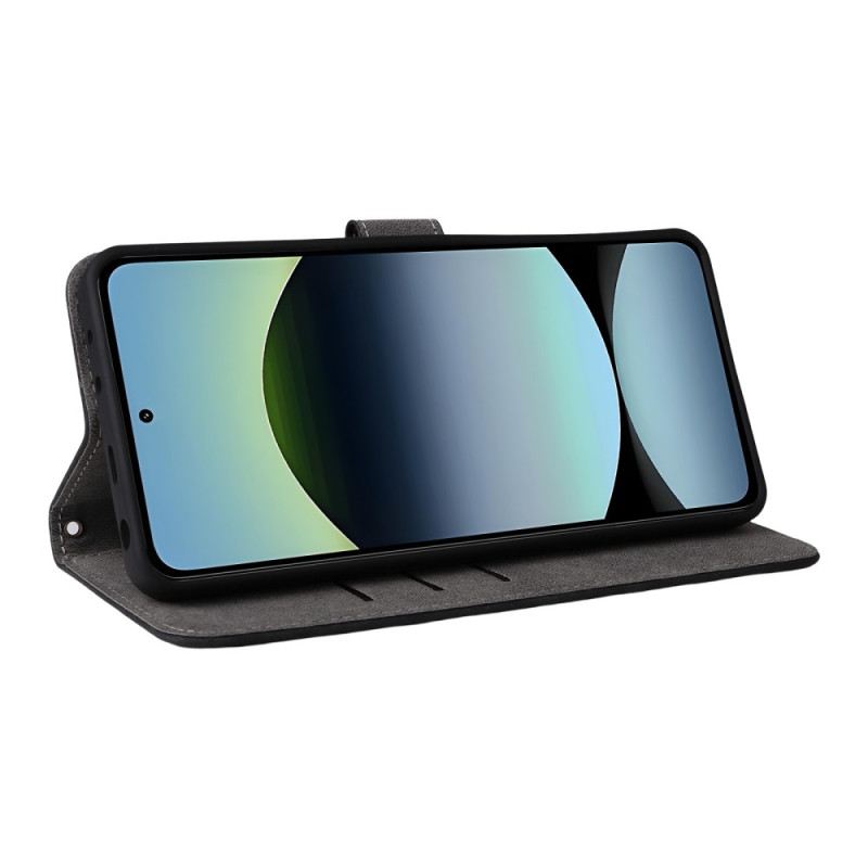 Fliptok Xiaomi Redmi Note 14 4g Rfid-védelemmel Ellátott Velúr Hatású Pánttal