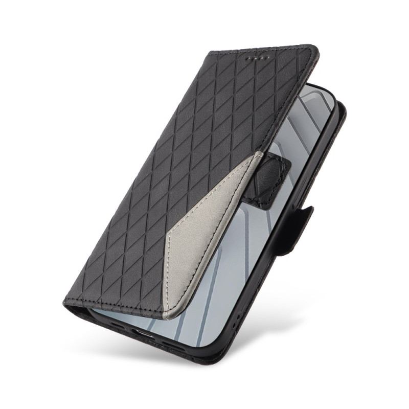 Fliptok Xiaomi Redmi Note 14 4g Rombuszmintás