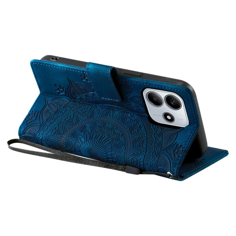 Fliptok Xiaomi Redmi Note 14 4g Velúr Hatású Pánttal