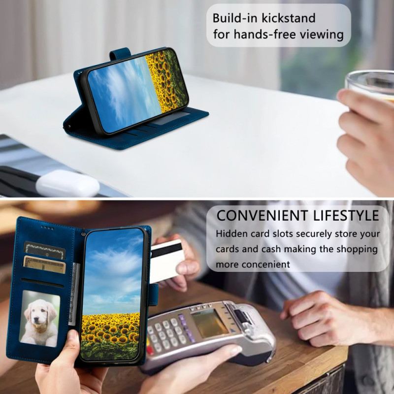 Fliptok Xiaomi Redmi Note 14 4g Velúr Hatású Pánttal