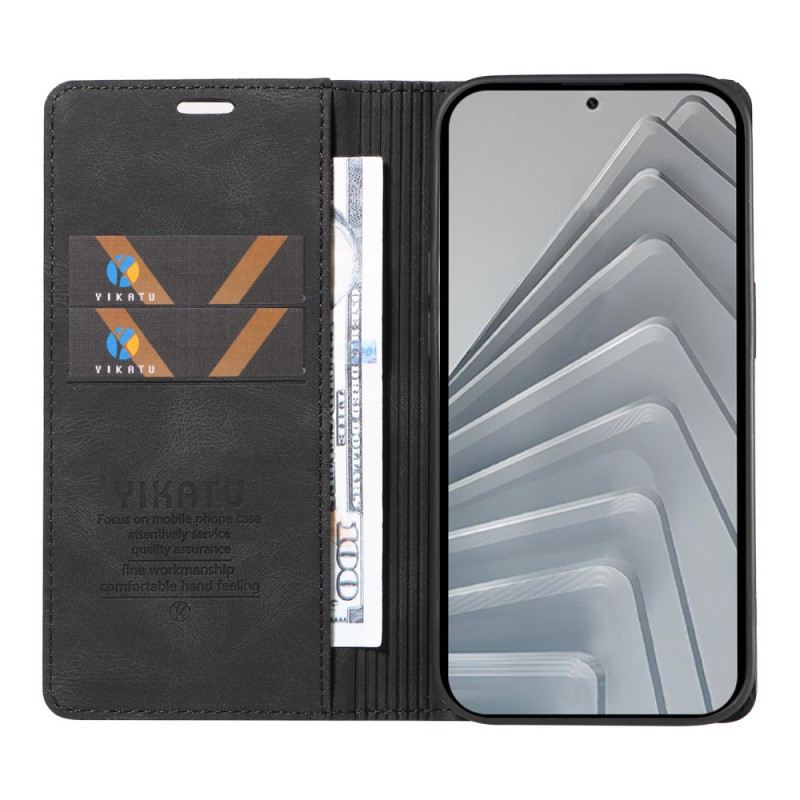 Fliptok Xiaomi Redmi Note 14 4g Ykatu Barna Velúr Hatású