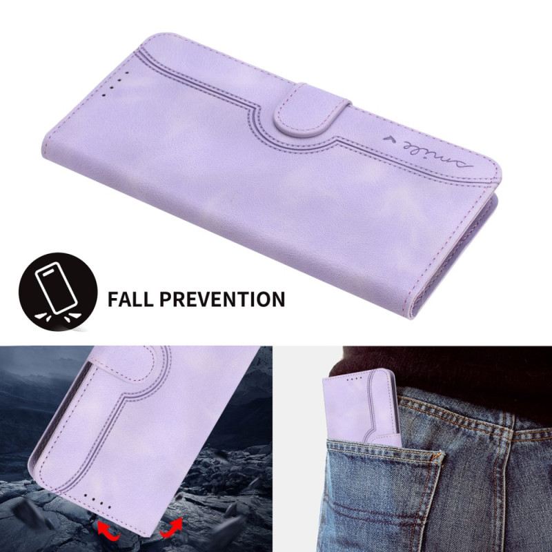 Kinyitható Bőrtok Xiaomi Redmi Note 14 4g Mosoly