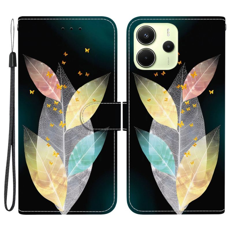 Kinyitható Bőrtok Xiaomi Redmi Note 14 4g Színes Tollak