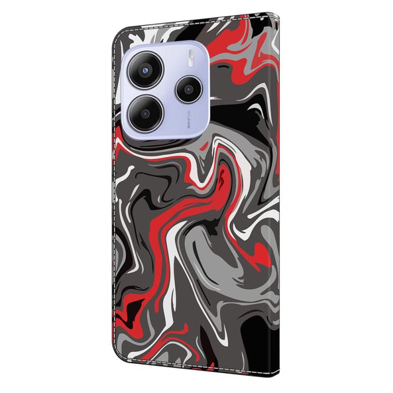 Kinyitható Tokok Xiaomi Redmi Note 14 4g Művészi Minta