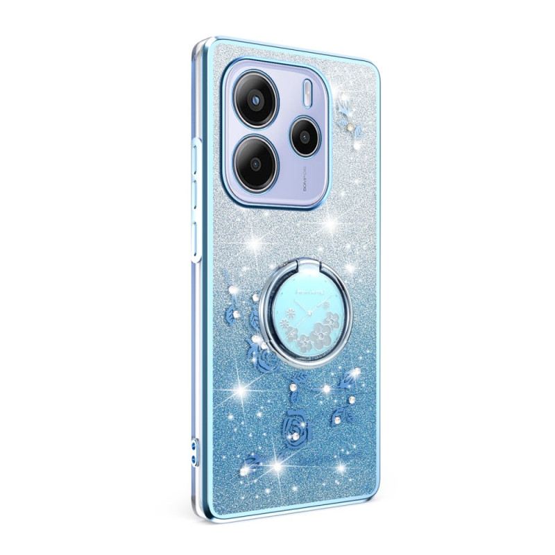 Tok Xiaomi Redmi Note 14 4g Strassz És Virág Gyűrűtartó