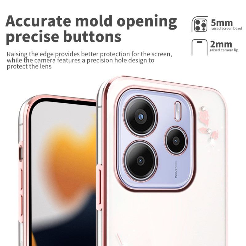 Tok Xiaomi Redmi Note 14 4g Strasszok És Virágok