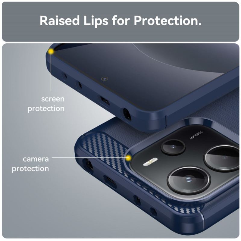 Tok Xiaomi Redmi Note 14 4g Szálcsiszolt Szénszálas