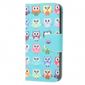Fliptok / Bőrtok Xiaomi Redmi 9 Több Bagoly