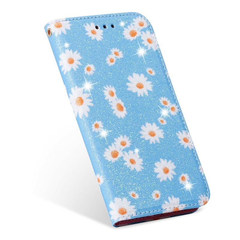 Fliptok Xiaomi Redmi 9 Bőrtok Százszorszépek