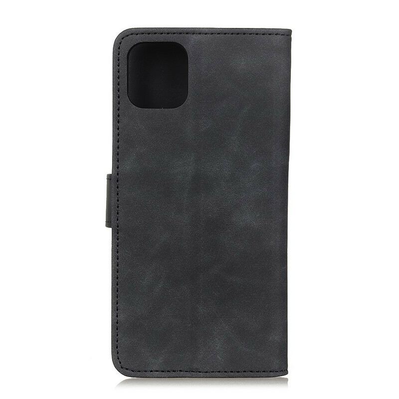 Fliptok / Bőrtok iPhone 12 Mini Khazneh Vintage Bőr Hatás