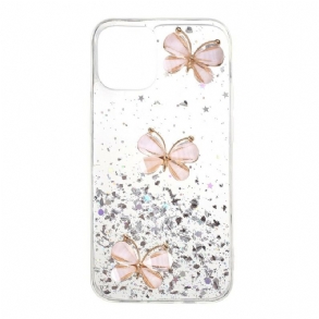Tok iPhone 12 Mini 3d Pillangók Flitterek