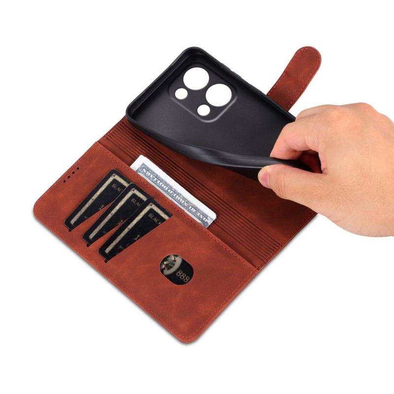 Bőrtok Oppo Reno 13 5g Bőrhatású Azns