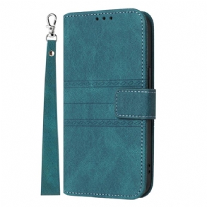 Bőrtok Oppo Reno 13 5g Dupla Fríz Pánttal