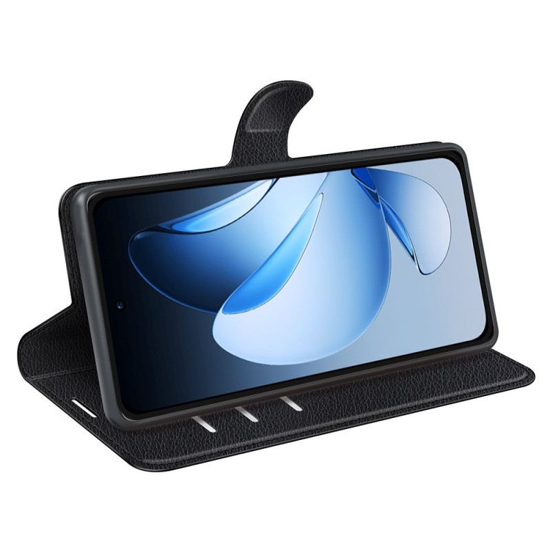 Bőrtok Oppo Reno 13 5g Klasszikus Licsi Műbőr