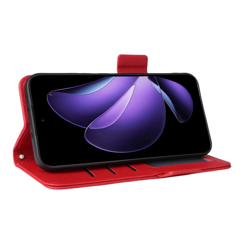 Bőrtok Oppo Reno 13 5g Licsi Műbőr Szíj