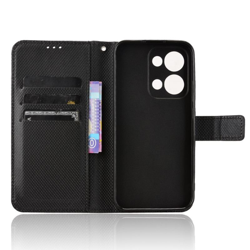 Bőrtok Oppo Reno 13 5g Pöttyös Szíj