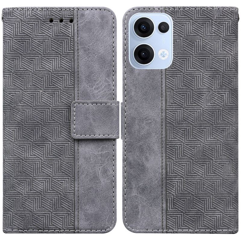 Bőrtok Oppo Reno 13 5g Szőtt Minta