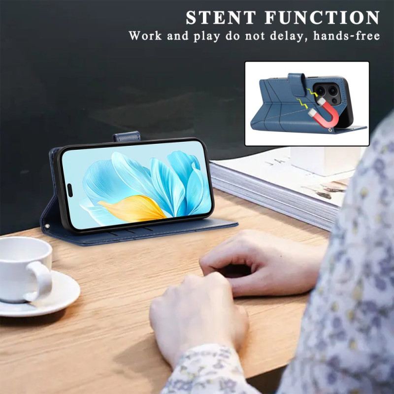 Bőrtok Oppo Reno 13 5g Vonalak