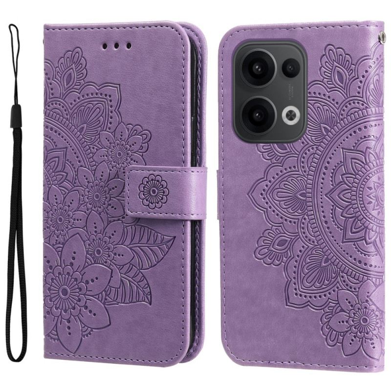 Fliptok Oppo Reno 13 5g Mandala Mintás Pánttal