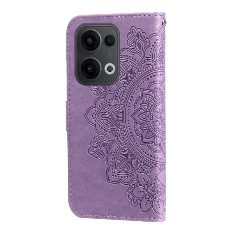 Fliptok Oppo Reno 13 5g Mandala Mintás Pánttal