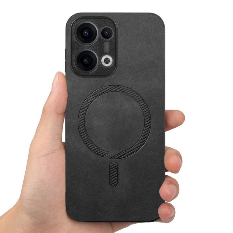 Mobiltelefon Tokok Oppo Reno 13 5g Magsafe-kompatibilis Bőrhatású