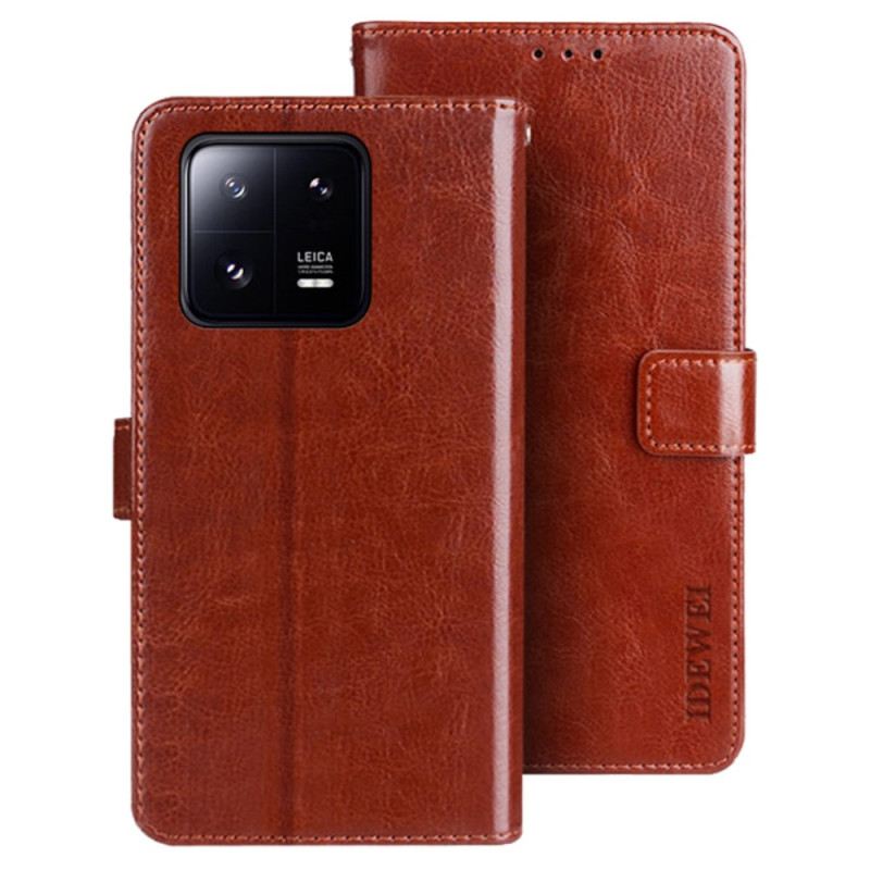 Fliptok / Bőrtok Xiaomi 13 Idewei Műbőr