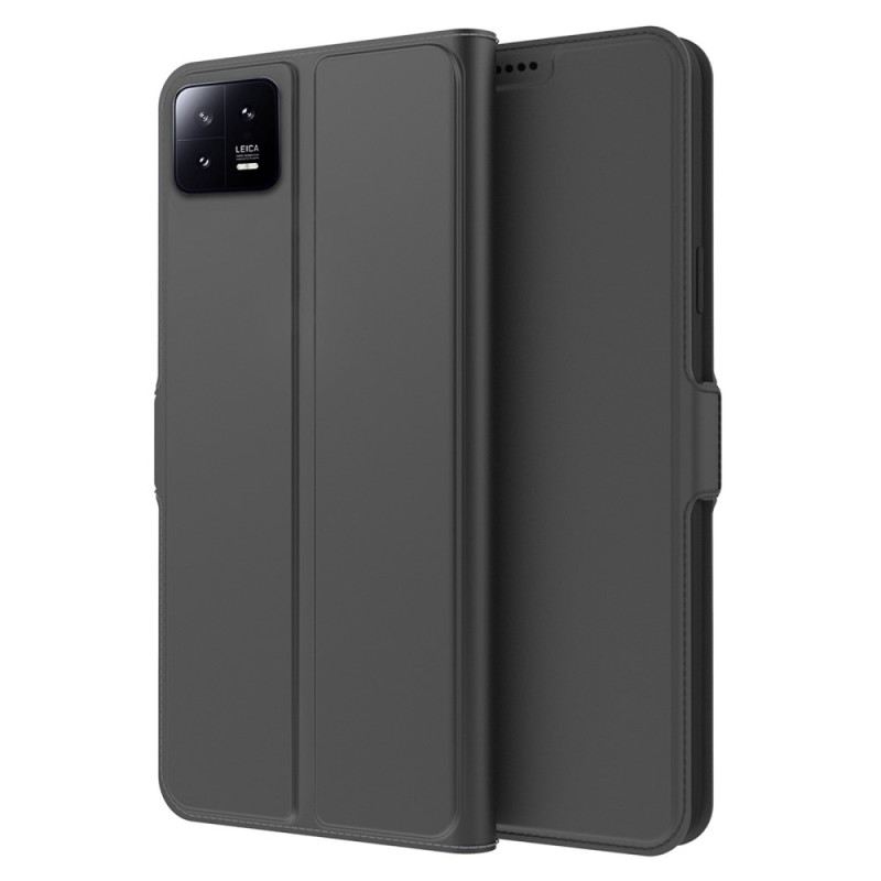 Fliptok / Bőrtok Xiaomi 13 Vékony Bőr Hatás