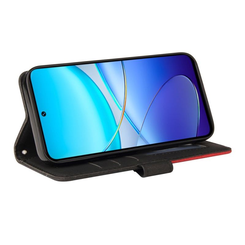 Bőrtok Vivo V40 Se 5g Kéttónusú Hullámos