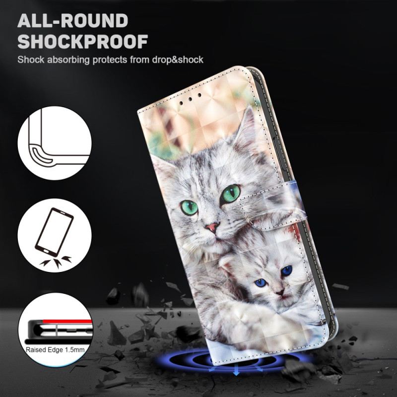 Bőrtok Google Pixel 9 Pro Xl Két Tangamacska