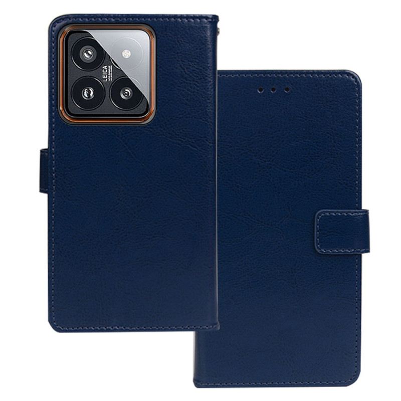 Fliptok Xiaomi 14 Pro Bőrhatású Idewei