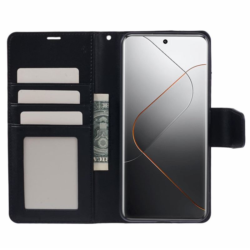 Kinyitható Bőrtok Xiaomi 14 Pro Mill Series Hanman