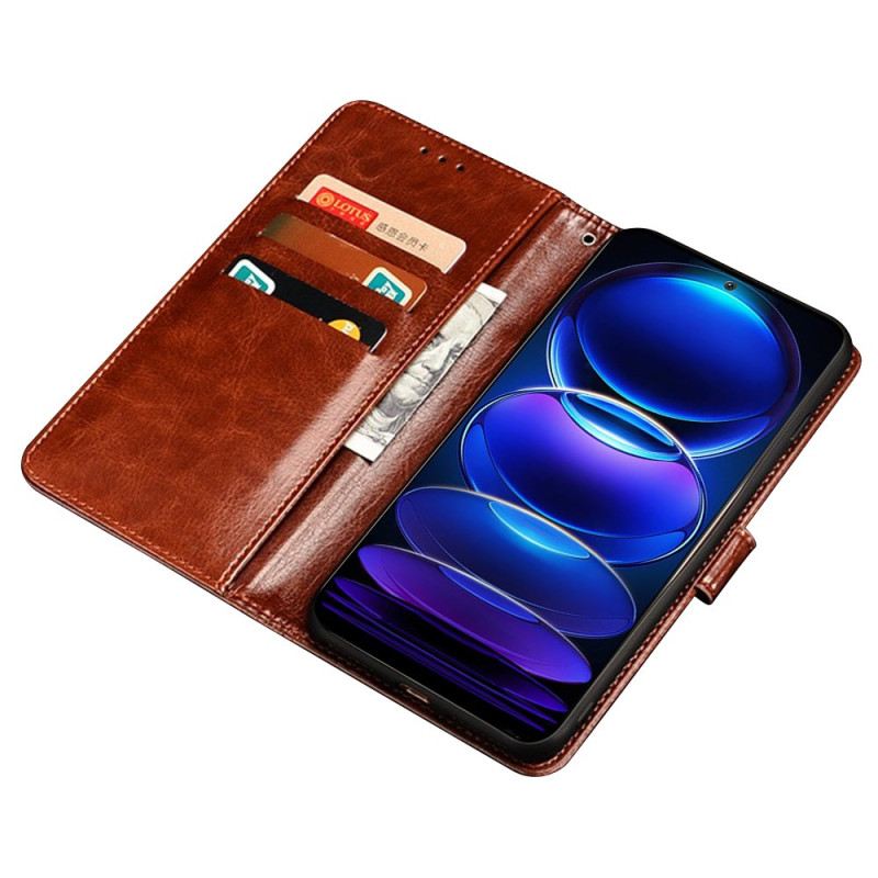 Kinyitható Bőrtok Xiaomi 14 Pro Műbőr Idewei