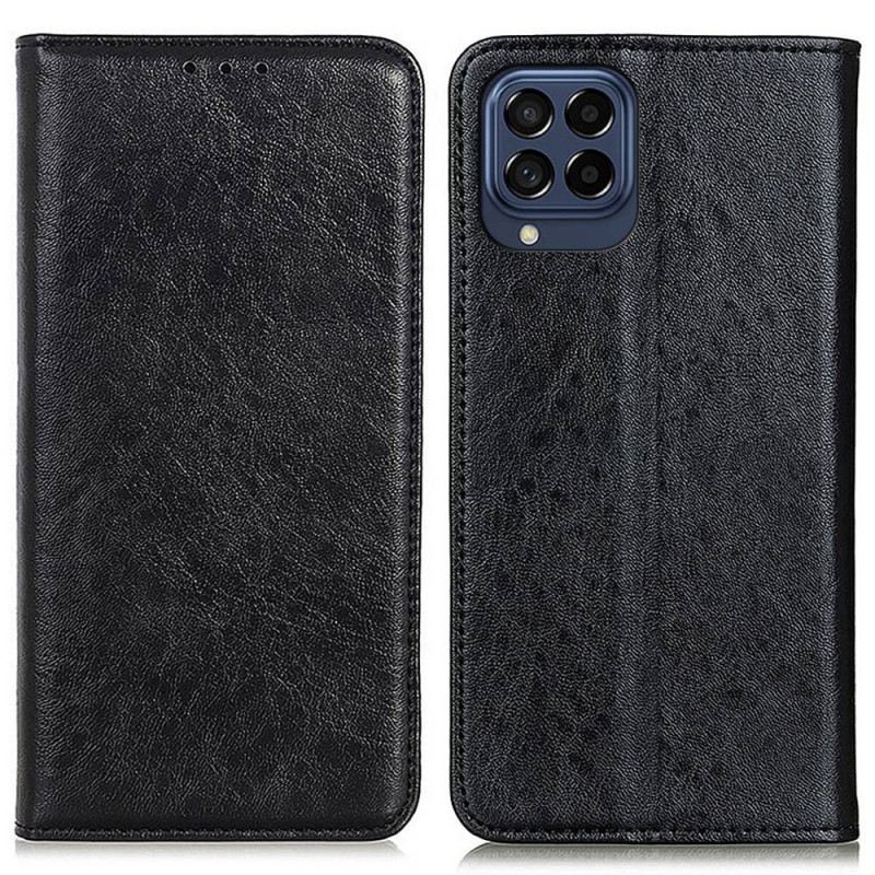 Fliptok Samsung Galaxy M53 5G Bőrtok Bőr Textúra