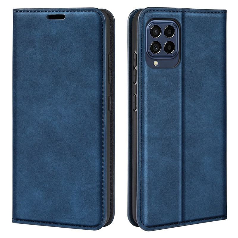 Fliptok Samsung Galaxy M53 5G Bőrtok Skin-touch Puhaság