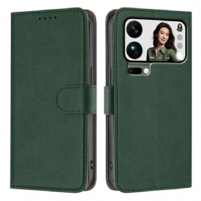 Bőrtok Xiaomi 17 Pro Max Egyszínű Műbőr