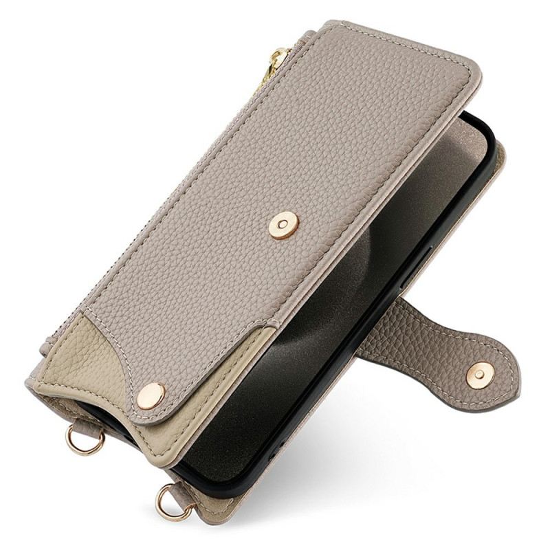 Bőrtok Xiaomi 17 Pro Max Láncos Vállpánt