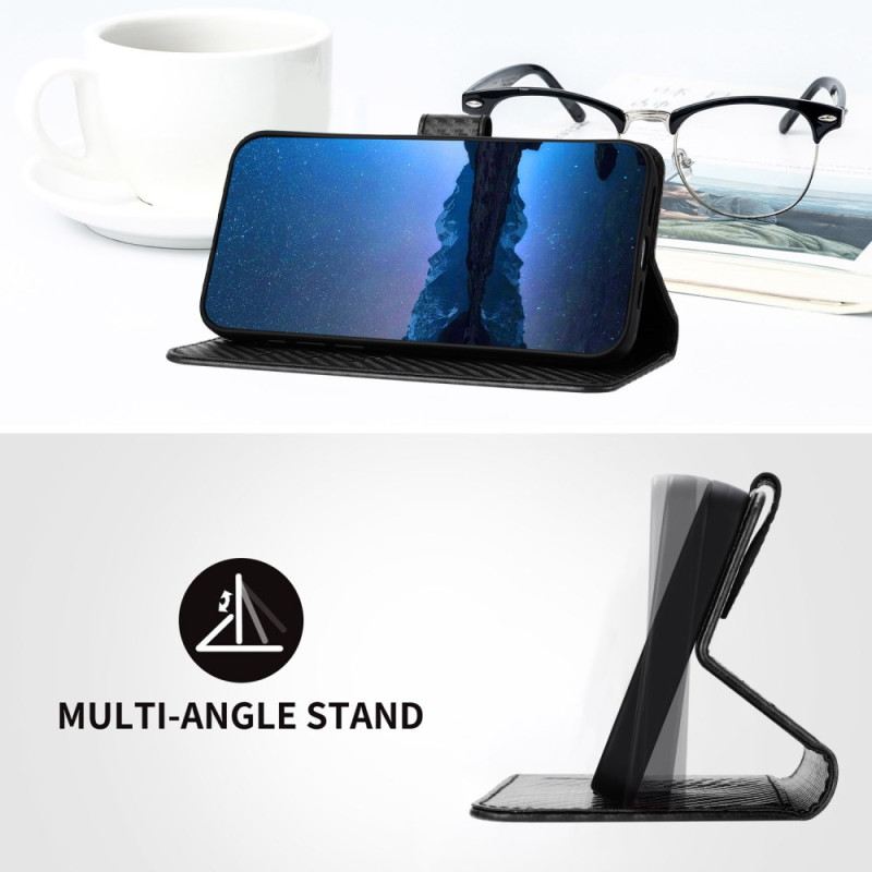 Bőrtok Xiaomi 17 Pro Max Szénszálas Nyakpánt