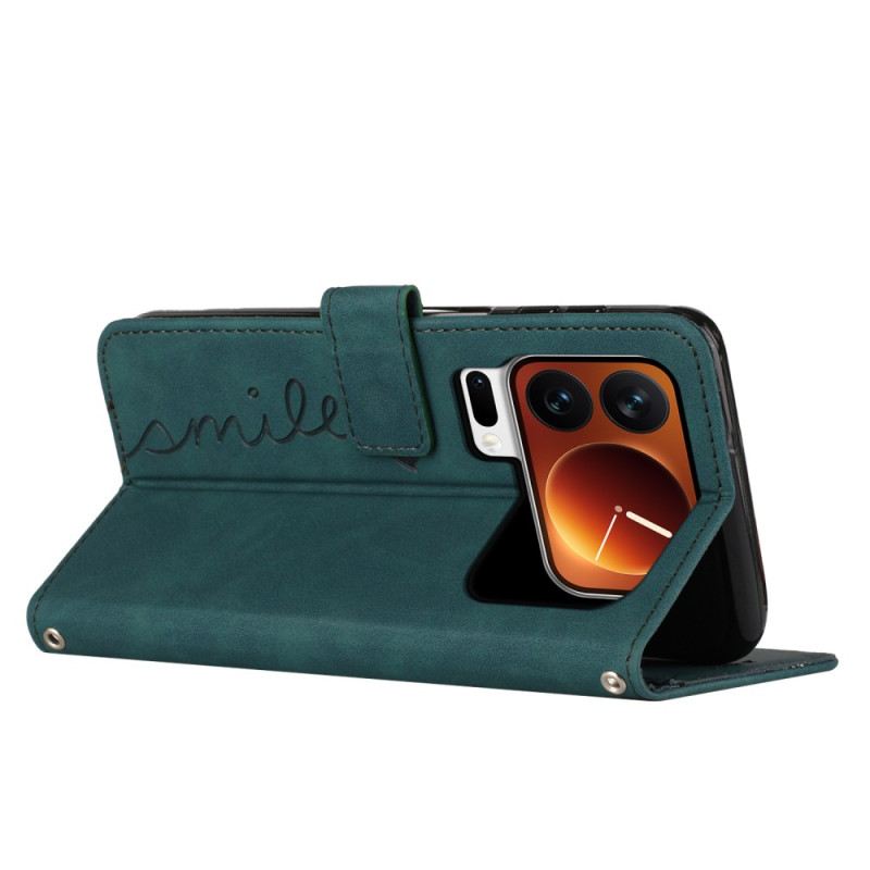 Bőrtok Xiaomi 17 Pro Max Szív Alakú Mosoly