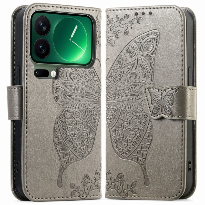 Fliptok Xiaomi 17 Pro Max Pillangó Mintázat