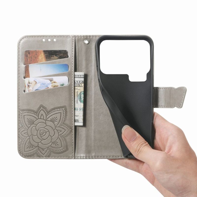 Fliptok Xiaomi 17 Pro Max Pillangó Mintázat