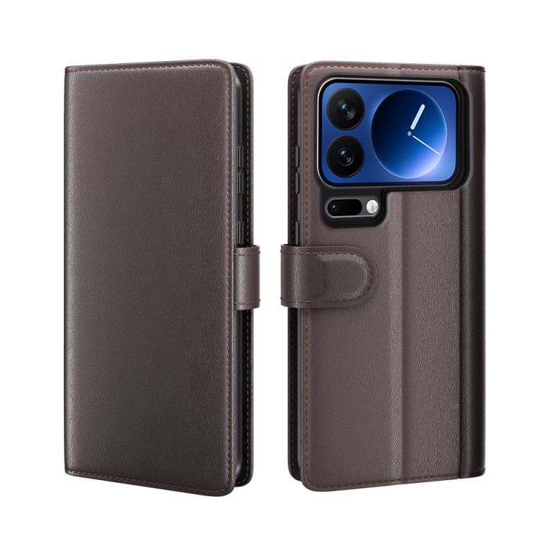 Fliptok Xiaomi 17 Pro Max Valódi Bőr