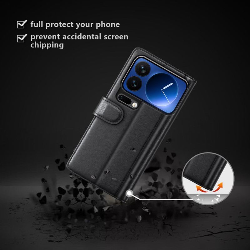 Fliptok Xiaomi 17 Pro Max Valódi Bőr
