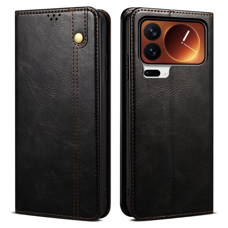 Fliptok Xiaomi 17 Pro Max Viaszos Műbőr