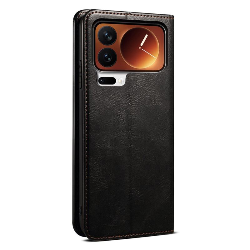 Fliptok Xiaomi 17 Pro Max Viaszos Műbőr