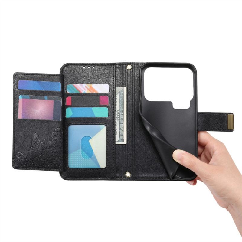 Fliptok Xiaomi 17 Pro Max Virágmintás Pénztárca